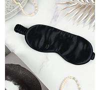 OFFTOPIC® Mascarilla para dormir 100% pura seda | Stop insomnio | Mejor calidad del sueño | Accesorio de viaje | Certificado Oeko-Tex| Lavable a máquina | Negro