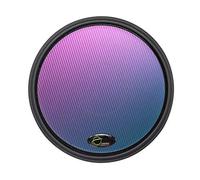 Offworld Percussion Invader V3 - Almohadilla de práctica con borde negro y superficie laminada de camaleón azul