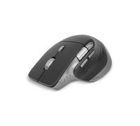 Offy Nexo Ratón Inalámbrico Ergonómico con Scroll Infinito, 4800 DPI, 9 Botones, Clics Silencioso, Bluetooth/2.4GHz, Multi-Dispositivo, USB C, Compatible con Windows, Mac, Linux, iPad, Android - Negro