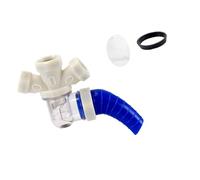 Ofggd Junta de desagüe de pared de 45 grados, dispositivo de control de olores, construcción de plástico, general para baño, cocina, fregadero de baño, inodoro, juntas de drenaje