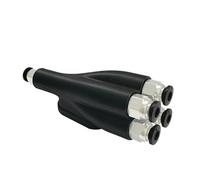 Ofggd Para X1C P1S P1P 4 en 1-PTFE materiales adaptadores, conector de extensión de tubo, 4 módulos de alimentación, tubo de pieza de impresora 3D actualizado