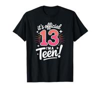 Oficial 13 Cumpleaños Es Oficial Soy Un Adolescente Camiseta