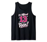 Oficial 13 Cumpleaños Es Oficial Soy Un Adolescente Camiseta sin Mangas