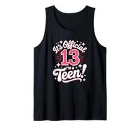Oficial 13 Cumpleaños Es Oficial Soy Un Adolescente Camiseta sin Mangas