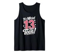 Oficial 13 Cumpleaños Es Oficial Soy Un Adolescente Camiseta sin Mangas