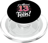 Oficial 13 Cumpleaños Es Oficial Soy Un Adolescente PopSockets PopGrip para MagSafe