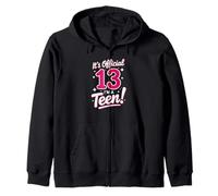 Oficial 13 Cumpleaños Es Oficial Soy Un Adolescente Sudadera con Capucha