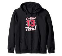 Oficial 13 Cumpleaños Es Oficial Soy Un Adolescente Sudadera con Capucha