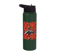 Oficial AC/DC Angus and Brian Red Lightning Logo Rock Band Stainless Steel Insulated Water Bottle