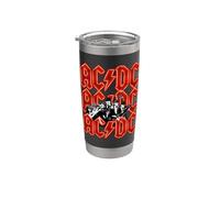 Oficial AC/DC Angus and Brian Red Lightning Logo Rock Band Vaso térmico de acero inoxidable de doble pared