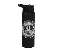 Oficial AC/DC Black Ice Circle Tour Locations Stainless Steel Insulated Water Bottle