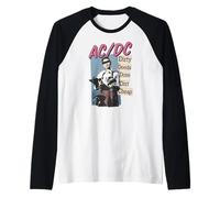 Oficial AC/DC Dirty Deeds Done Dirt Cheap Música Rock Camiseta Manga Raglan