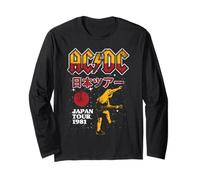 Oficial AC/DC Japan Tour 1981 ACDC Rock Manga Larga