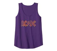 Oficial AC/DC Logo Rojo Distressed Rock Música Banda Camiseta sin Mangas
