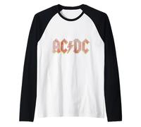 Oficial AC/DC Logo Vintage Rock para Fans Camiseta Manga Raglan