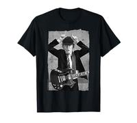 Oficial AC/DC Música Rock Banda Angus Young Foto Vintage Camiseta