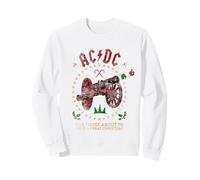 Oficial AC/DC Navidad Logo para Fans Rock Vintage Sudadera