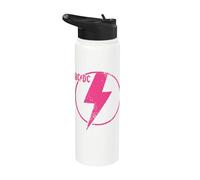 Oficial AC/DC Pink Distressed Logo ACDC Stainless Steel Insulated Water Bottle