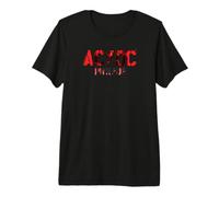 Oficial AC/DC PWRUP Logo Foto Rock and Roll Camiseta Premium