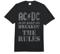 Oficial AC/DC Rock Banda Keep On Breaking The Rules Música Comfort Colors Adult Heavyweight T-Shirt