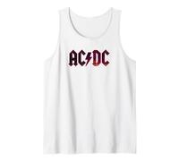Oficial AC/DC Rock Banda Logo Desgastado Música Vintage Camiseta sin Mangas