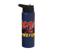 Oficial AC/DC Rock Music Band PWRUP Stage Lights Stainless Steel Insulated Water Bottle