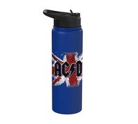 Oficial AC/DC Rock or Bust London Union Jack Stainless Steel Insulated Water Bottle