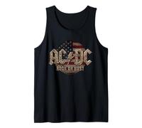 Oficial AC/DC Rock or Bust US Flag Rock Band Camiseta sin Mangas