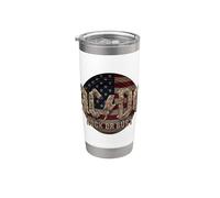 Oficial AC/DC Rock or Bust US Flag Rock Band Vaso térmico de acero inoxidable de doble pared