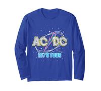 Oficial AC/DC Vintage Tour 1978 Azul Manga Larga