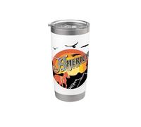 Oficial America the band Hollywood Ball Frontier Vaso térmico de acero inoxidable de doble pared