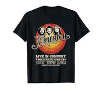 Oficial America The Band Live in Concert Black Camiseta