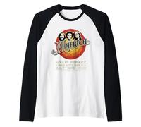 Oficial America The Band Live in Concert Black Camiseta Manga Raglan