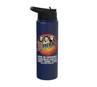 Oficial America the band Live in Concert Black Stainless Steel Insulated Water Bottle