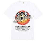 Oficial America The Band Live in Concert Light Comfort Colors Adult Heavyweight T-Shirt