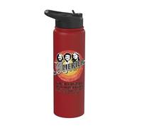 Oficial America the band Live in Concert Light Stainless Steel Insulated Water Bottle