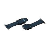 Oficial Apple Cuero Genuino Negro Moderno Hebilla S Tamaño Reloj Correa 38/40/