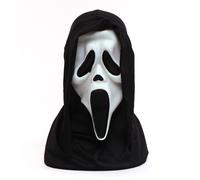 Oficial Aullando Blanco Scream Horror Máscara & Capucha Halloween Adulto Niños