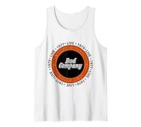 Oficial Bad Company Band Circle 1977 1979 Live Camiseta sin Mangas
