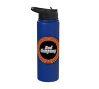 Oficial Bad Company Band Circle 1977 1979 LIVE Stainless Steel Insulated Water Bottle