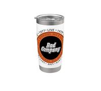 Oficial Bad Company Band Circle 1977 1979 LIVE Vaso térmico de acero inoxidable de doble pared