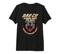 Oficial Bad Company Never Looking Back Running Pack Camiseta Premium