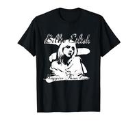 Oficial Billie Eilish Happier Than Ever Negro Camiseta, Hombre, Negro, 5XL