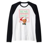 Oficial Bing Crosby Navidad música Camiseta Manga Raglan