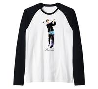 Oficial Bing Crosby Pro Golf Swing Black Camiseta Manga Raglan