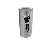 Oficial Bing Crosby Pro Golf Swing Black Vaso térmico de acero inoxidable de doble pared