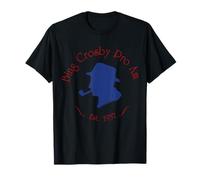 Oficial Bing Crosby Silhouette Pro Golf Red and Blue Camiseta