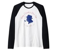 Oficial Bing Crosby Silhouette Pro Golf Red and Blue Camiseta Manga Raglan