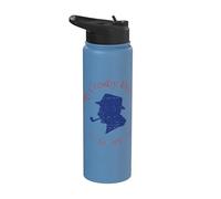 Oficial Bing Crosby Silhouette Pro Golf Red and Blue Stainless Steel Insulated Water Bottle