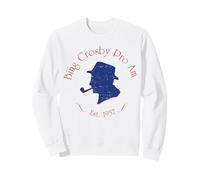 Oficial Bing Crosby Silhouette Pro Golf Red and Blue Sudadera